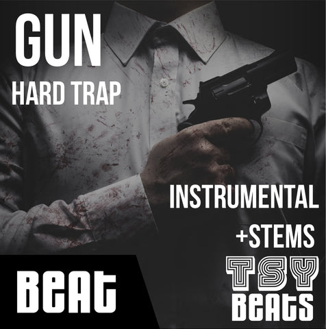 GUN - HARD TRAP Instrumental / Hip Hop BEAT (Beat + STEMS)