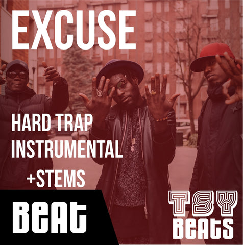 EXCUSE - HARD TRAP Instrumental / Hip Hop BEAT (Beat + STEMS)