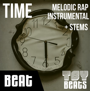 TIME - Melodic Rap Instrumental / Hip Hop BEAT (Beat + STEMS)