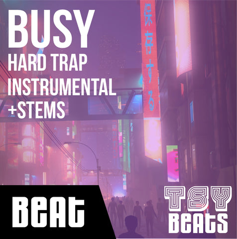 BUSY - Hard Trap Instrumental / Hip Hop BEAT (Beat + STEMS)