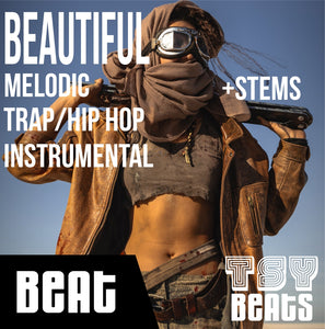 BEAUTIFUL - Melodic Rap Instrumental / Hip Hop BEAT (Beat +STEMS)