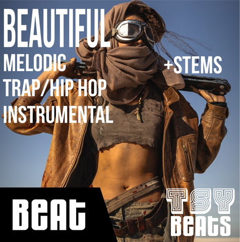 BEAUTIFUL - Melodic Rap Instrumental / Hip Hop BEAT (Beat +STEMS)