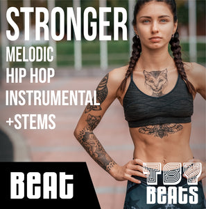 STRONGER V.1 - Melodic Rap Instrumental / Hip Hop BEAT (Beat +STEMS)