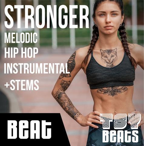 STRONGER V.1 - Melodic Rap Instrumental / Hip Hop BEAT (Beat +STEMS)