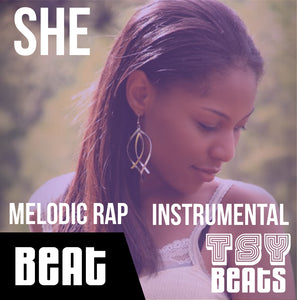 SHE - Melodic RAP Instrumental / Hip Hop BEAT (Beat only)